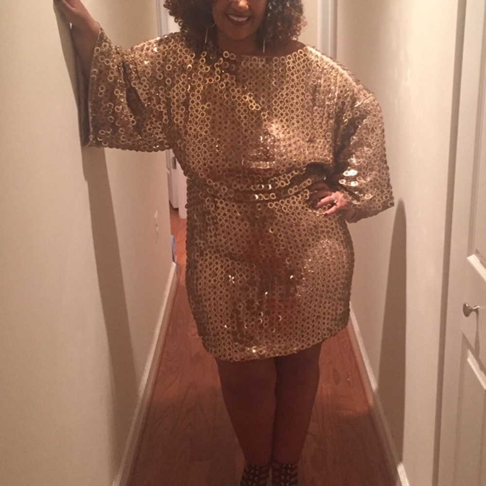Heavy beautiful gold dress
